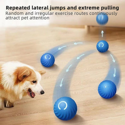 Smart Dog Toy Ball Electronic Interactive Pet Toy Moving Ball & Shell USB Automatic Bouncing for Puppy Birthday Gift Cat Product